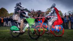 Bikes 'not for jousting,' says Lime after duel video — BBC Business, Frankfurt Business news