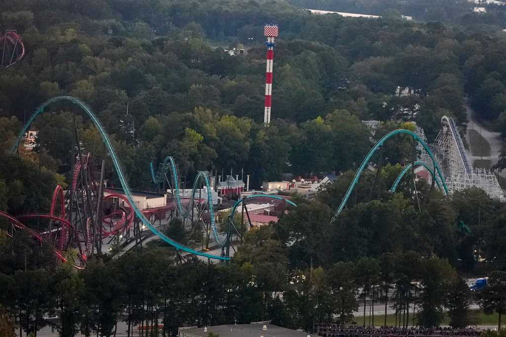 Six Flags Over Georgia reopens as scheduled days after roller coaster death — WESH 2 Orlando