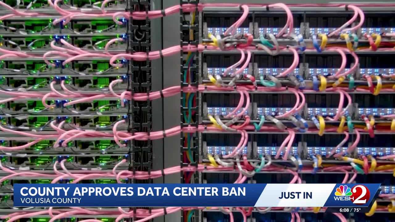 Volusia County bans large data centers in unincorporated areas — WESH 2 Orlando, Frankfurt Technology news